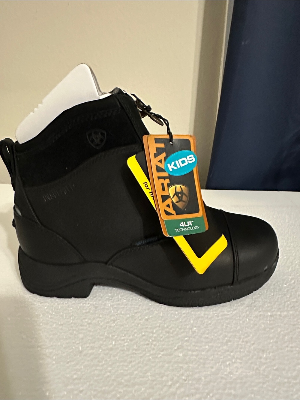 Ariat Kids Black Zip Up Paddock Boot